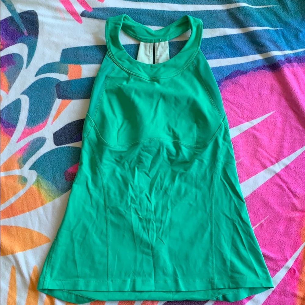 Green Lululemon Tank, Size 6